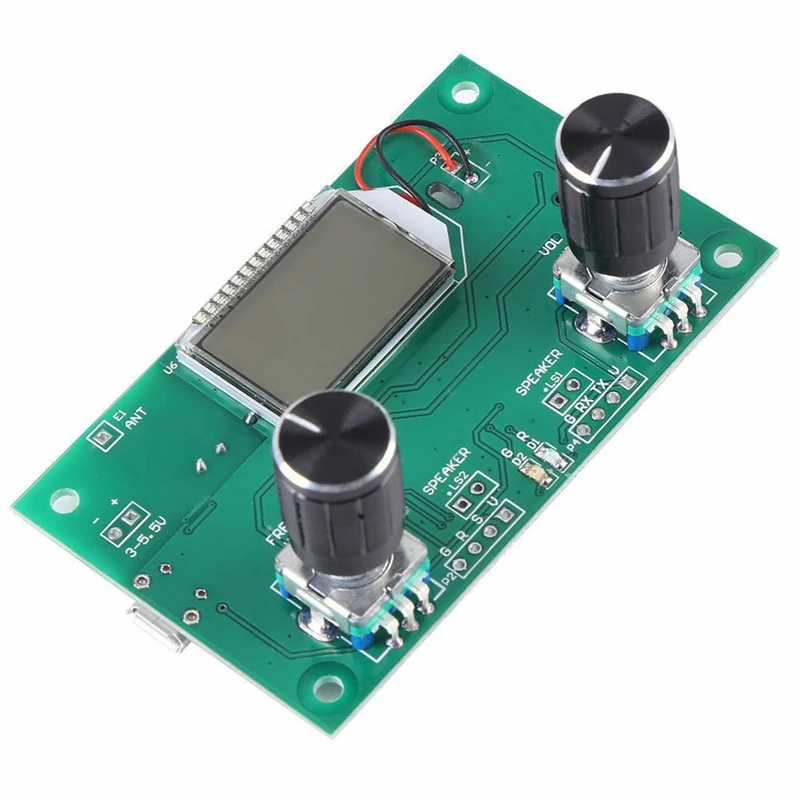 3X FM Radio Receiver Module 87-108Mhz Frequency Modulation Stereo Receiving Board With LCD Digital Display 3-5V DSP PLL