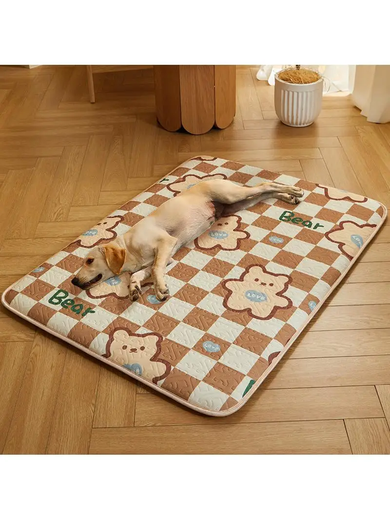 

Four-Season Dog Bed Mat for Indoor And Outdoor Use Large Medium Dogs Cooling Mat Pet Dog Bed Sleeping Pad Comfortable Dog Cag...