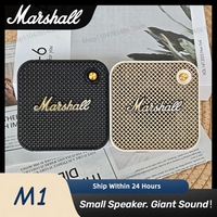 Marshall M1 Portable Bluetooth Speaker TWS Wireless Outdoor Music Player Stereo Subwoofer Mini Speaker Home Sport Stereo Speaker