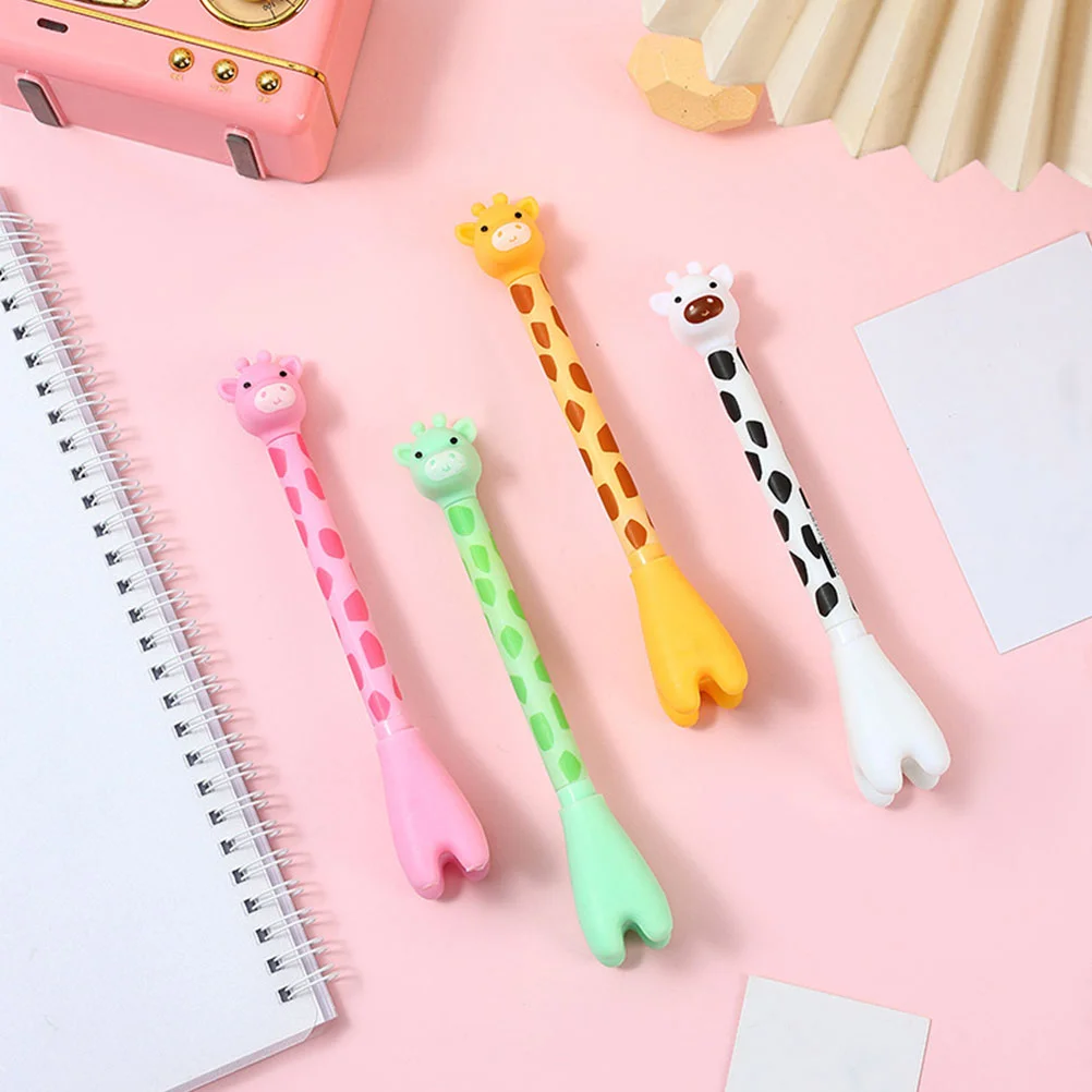 Imagem -02 - Giraffe Ballpoint Gel Pen para Estudantes Canetas de Assinatura Bonitos Prêmio Presentes Multiuso Escritório Bulk Writing 12 Pcs