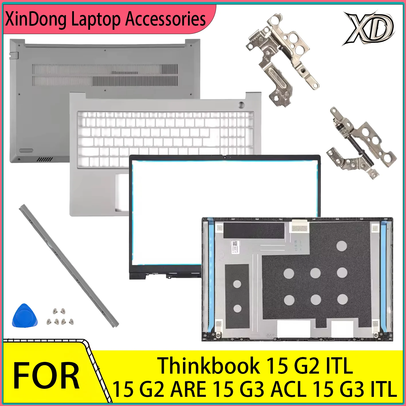 

Laptop Shell For Thinkbook 15 G2 ITL 15 G2 ARE 15 G3 ACL 15 G3 ITL LCD Top Case/Bezel Cover/Palmrest Cover/Bottom Base/Hinges