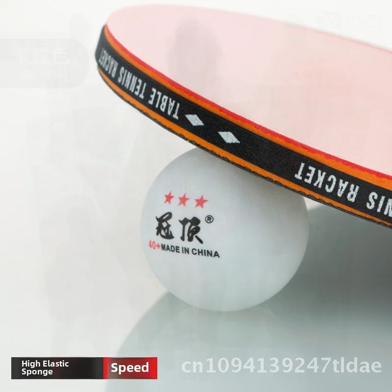 

Table Tennis Racket Suit for Beginners Double-Sided Reverse Glue Finish 2 Pieces with 3 Free Balls Poplar Wood Anti-Glue Rubber