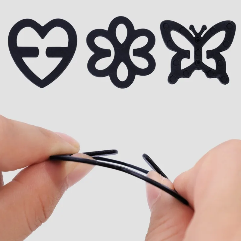 4pcs/Pack Underwear Bra Buckle Invisible Shadow-Shaped Back Intimates Accessories Clips Strap Holders