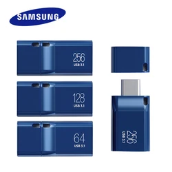 SAMSUNG Type-C USB Flash Drive 256G 128G 64GB Pen Drive USB 3.1 Type C Pendrive Memory Stick For PC/Notebook/Smartphone/Tablet