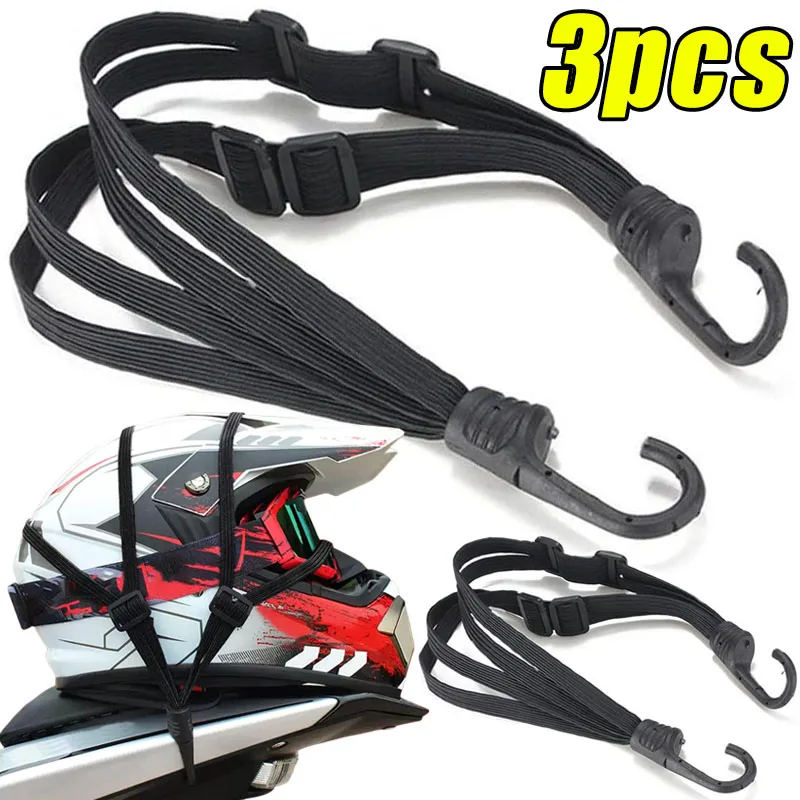 

Универсальный 60 см мотоциклетный ремень для багажа, мотошлем, шестерни, фиксированная эластичная пряжка, веревка, высокопрочная выдвижная защитная сетка