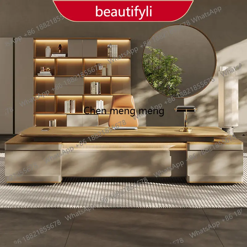 

A38 Элегантный офисный стол руководителя/президента класса люкс, простой и современный дизайн