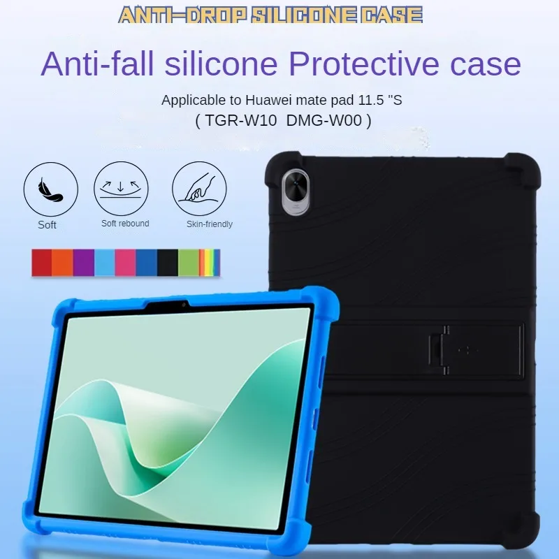 Capa para tablet para huawei matepad 11.5s 2024 TGR-W10 11.5 polegadas capa de silicone macio capa infantil para matepad 11.5 "DMG-W00 funda