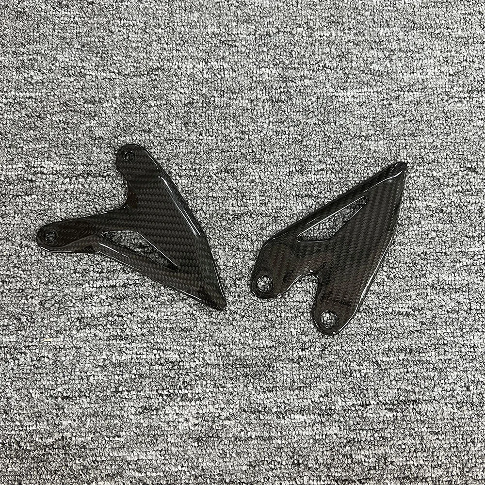 

For Kawasaki Ninja 400 & Z400 2019-2024 & Ninja 500 & Z500 2024-2025 Carbon Fiber Motorcycle Pedals Rear Wheel Set Heel Guards
