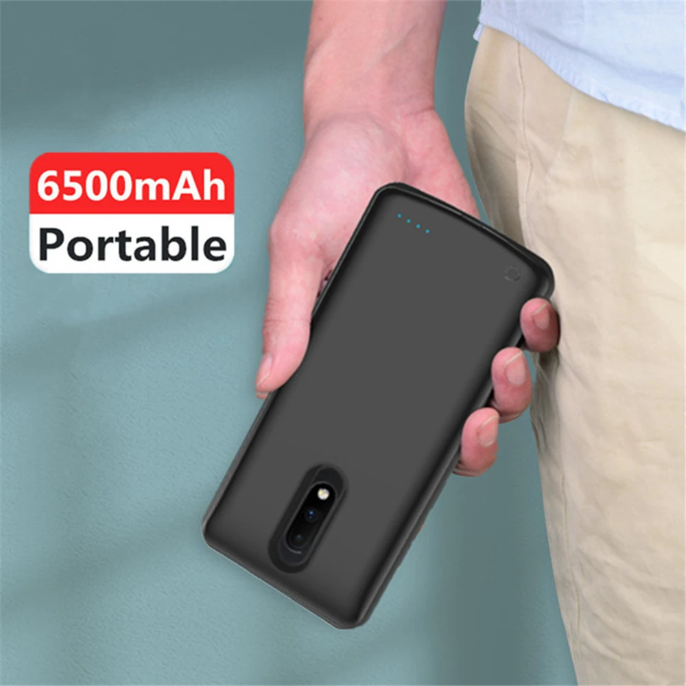NTSPACE External Charging Powerbank Case For Oneplus 7 Pro Battery Cases 6500mAh Portable Charger Power Bank Shockproof Cover