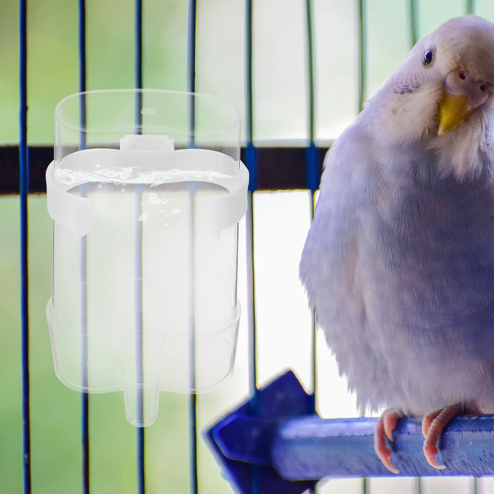 

6pcs Automatic Bird Water Feeder Cage Durable Hanging Water Bottle For Parrots Pigeons Small Birds, Convenient Drinking