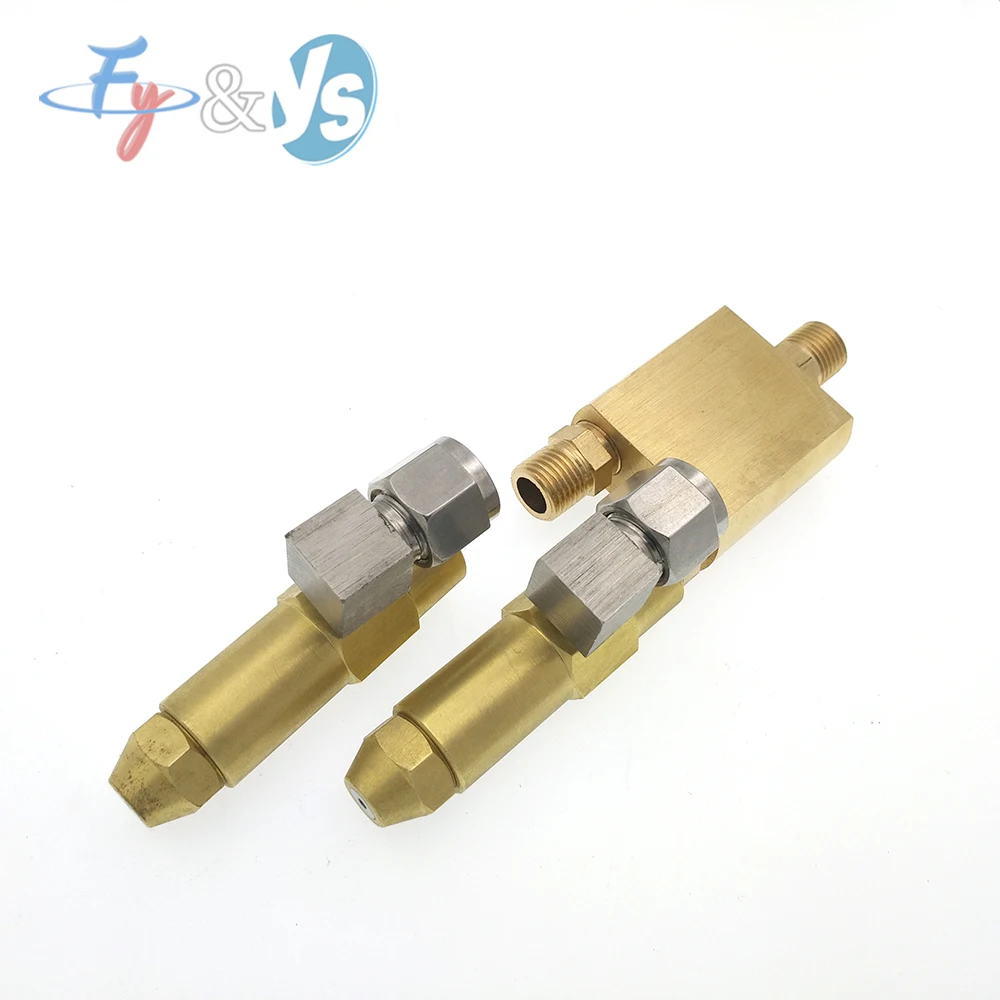 Hot Sale Dual-Spray Nozzle Base Siphon Atomizing Waste Oil Burner With 2 Connectors for Garden Use Nozzle Boiler Combustion