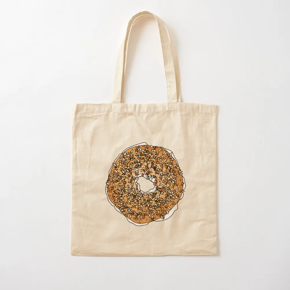 everything bagel with cream cheese Tote Bag Canvas bag for women bags for women Women's bags Canvas Tote Bag