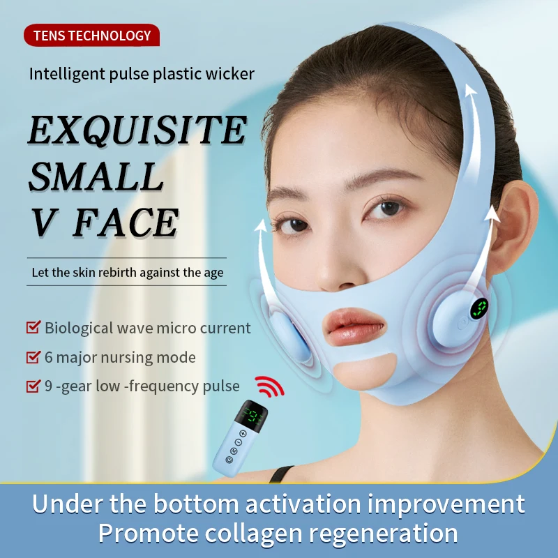Smart Pulse Face Shaping Beauty Instrument EMS Lifting V Face Device Hautstraffung Anti-Falten-Gesichtsmassagegerät