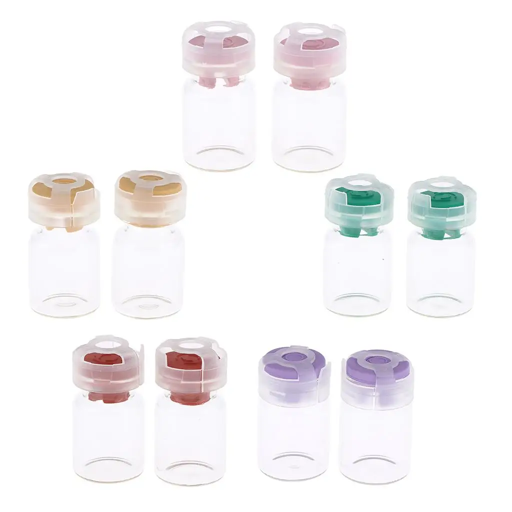 20pcs pro sealed borosilicate clear glass vials sample bottles sets NONTOXIC