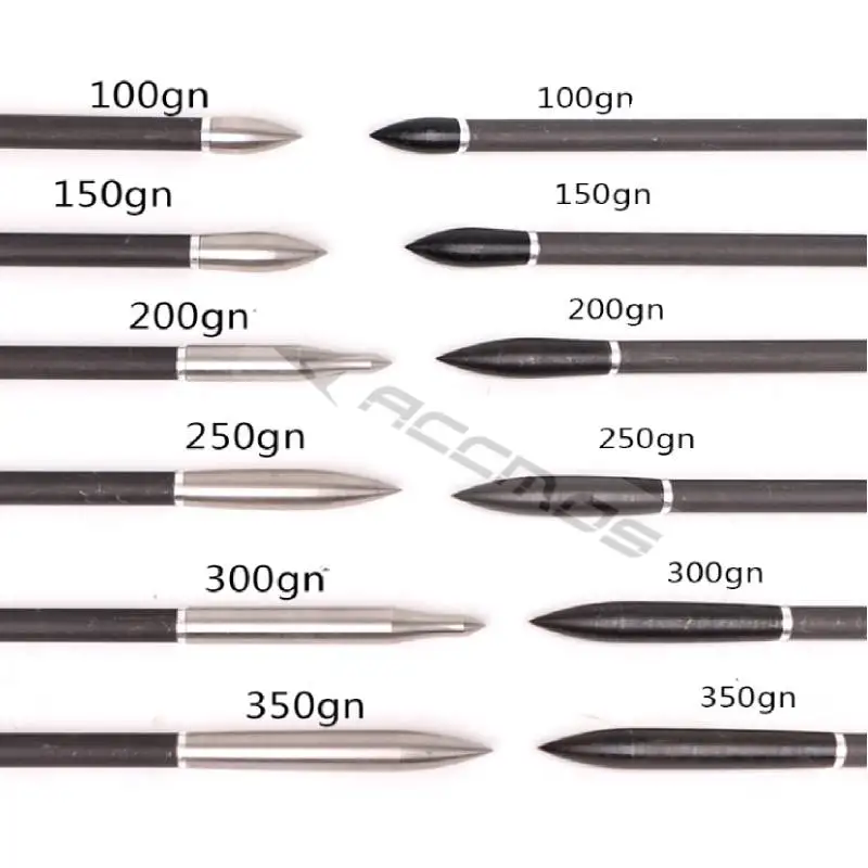 

Screw Thread Arrowhead for Shaft, Arrow Points Tips, 100, 150, 200, 250, 300, 350 Grain, OD 7.5mm, 6 Pcs