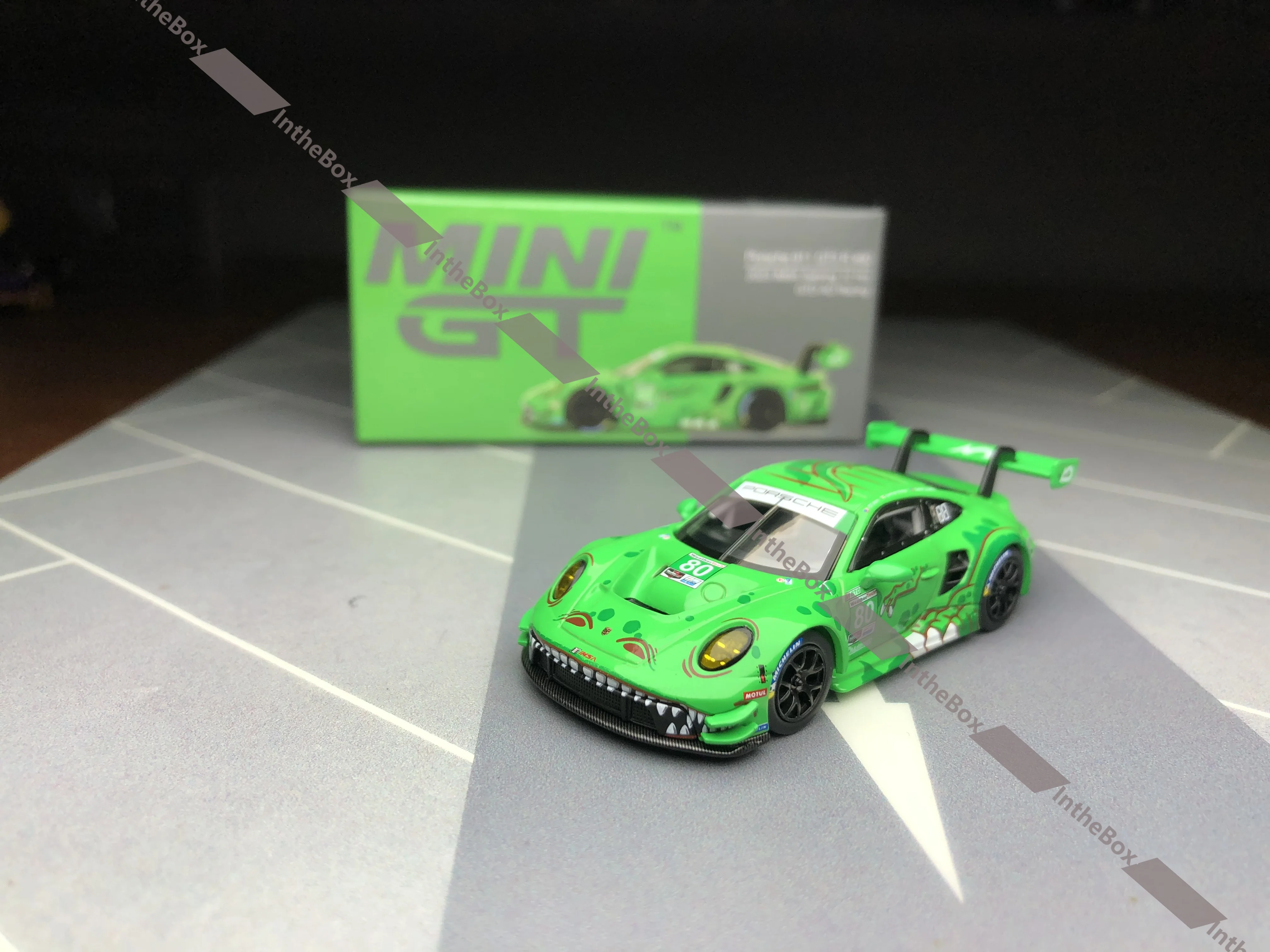 

MINI GT 911 GT3 R #180 GTD AO Racing 2023 IMSA Sebring 12Hr # 713 #9 770 1/64 Diecast Car Model Collection Limited Edition Hobby