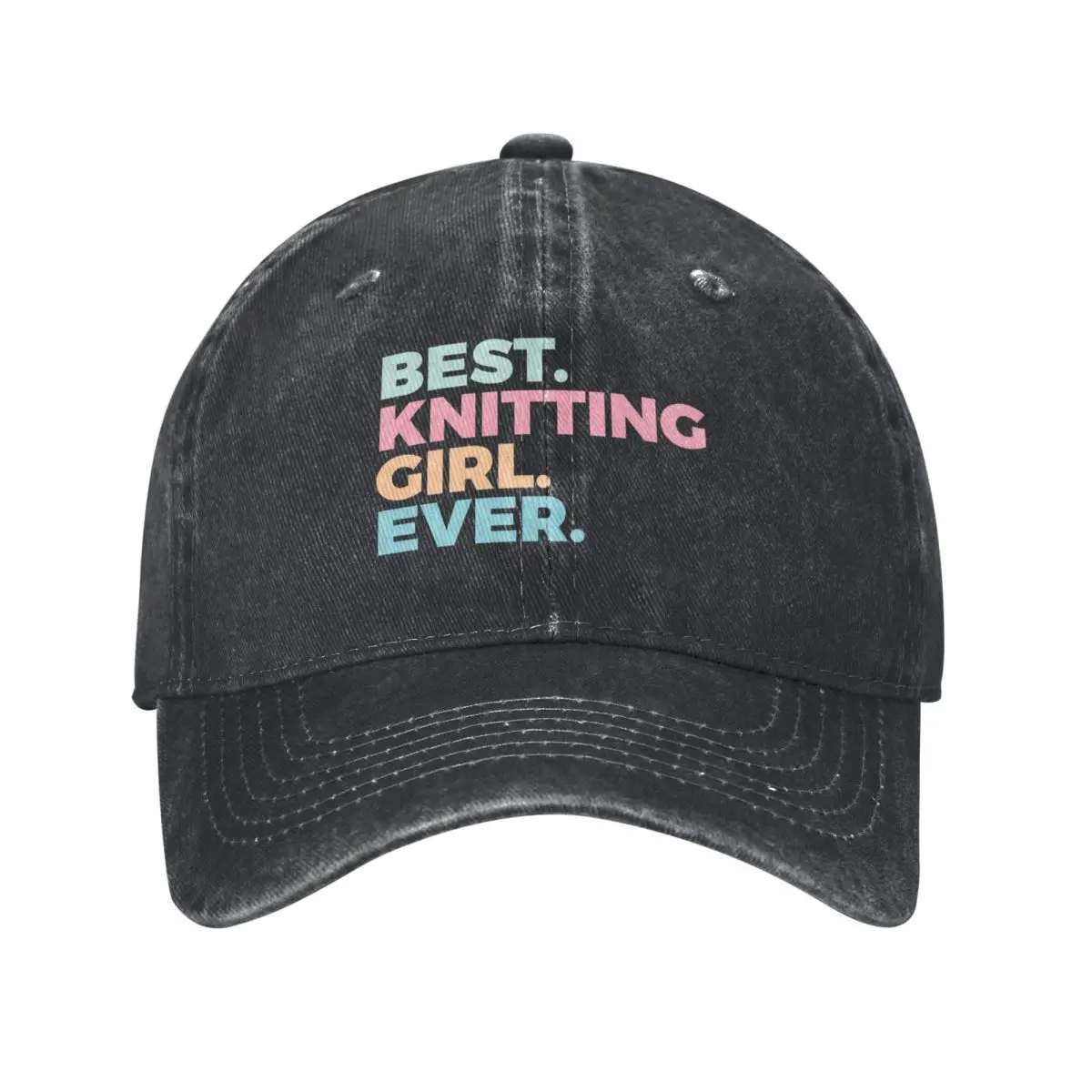 Best Knitting Girl Ever Knitting Lover Arts And Crafts Baseball Cap Ball Cap Visor sun hat Women's Beach Outlet 2025 Men's