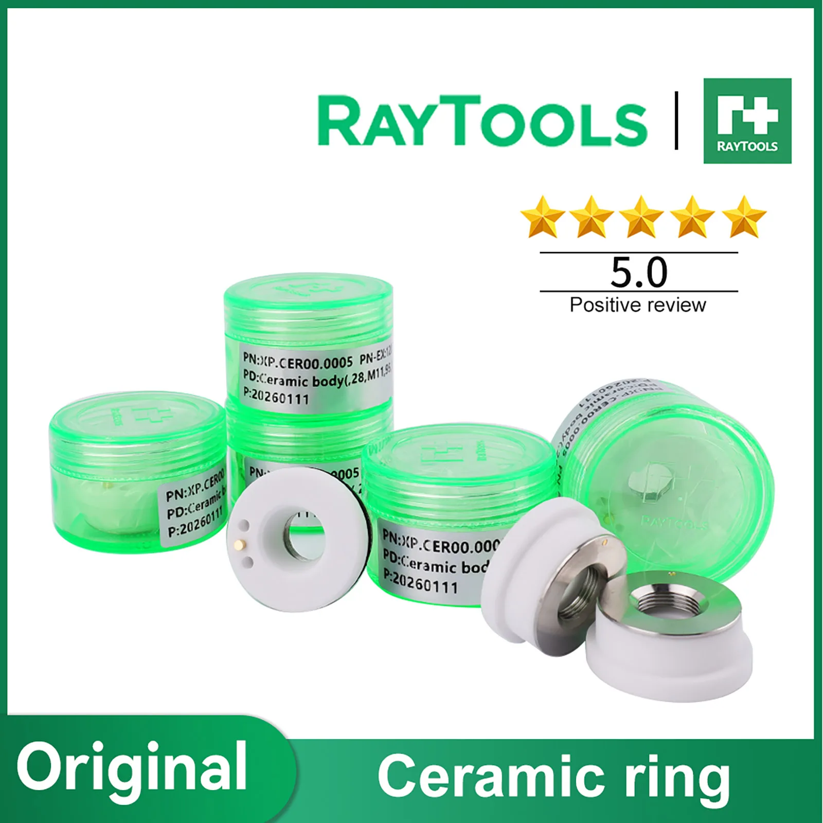 Genuine RayTools Laser Protective Window D32 M14 Ceramic Ring Fiber Laser Head