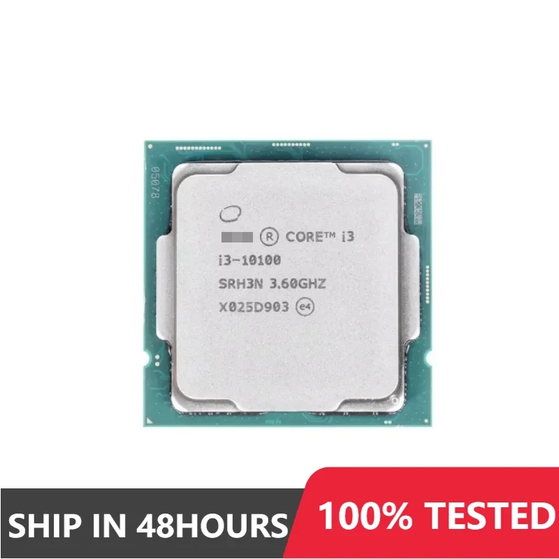 1pcs/5pcs Intel Core i3-10100 3.6GHz 4-core 8-thread 65W LGA 1200 i3 10100 cpu processor