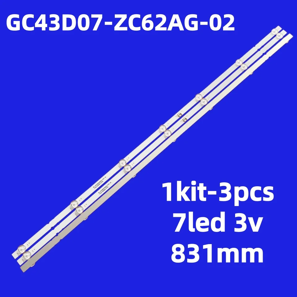 Светодиодная лента подсветки для un43t5202 ag UE43T5272AU UA43T6003AKXXT GC43D07-ZC62AG-02 303GC430065 2020-05-13 7S1P 303GC430072D