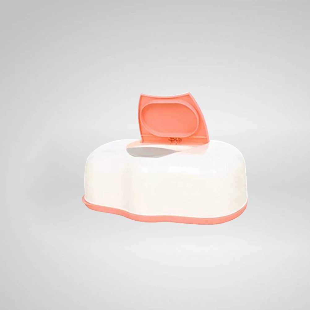 

Wet Tissue Box with Cover Plastic Portable Button Pop-up Baby Wipes Napkin Storage Box Tissue Holder for holding 50-80 Wipes Hom
