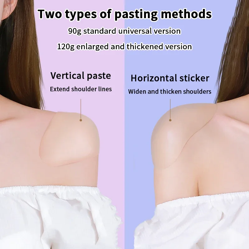 

1 Pair Soft Silicone Shoulder Pads That Instantly Transform Into Right Angled Shoulders Invisible Detachable And Reusable Unisex