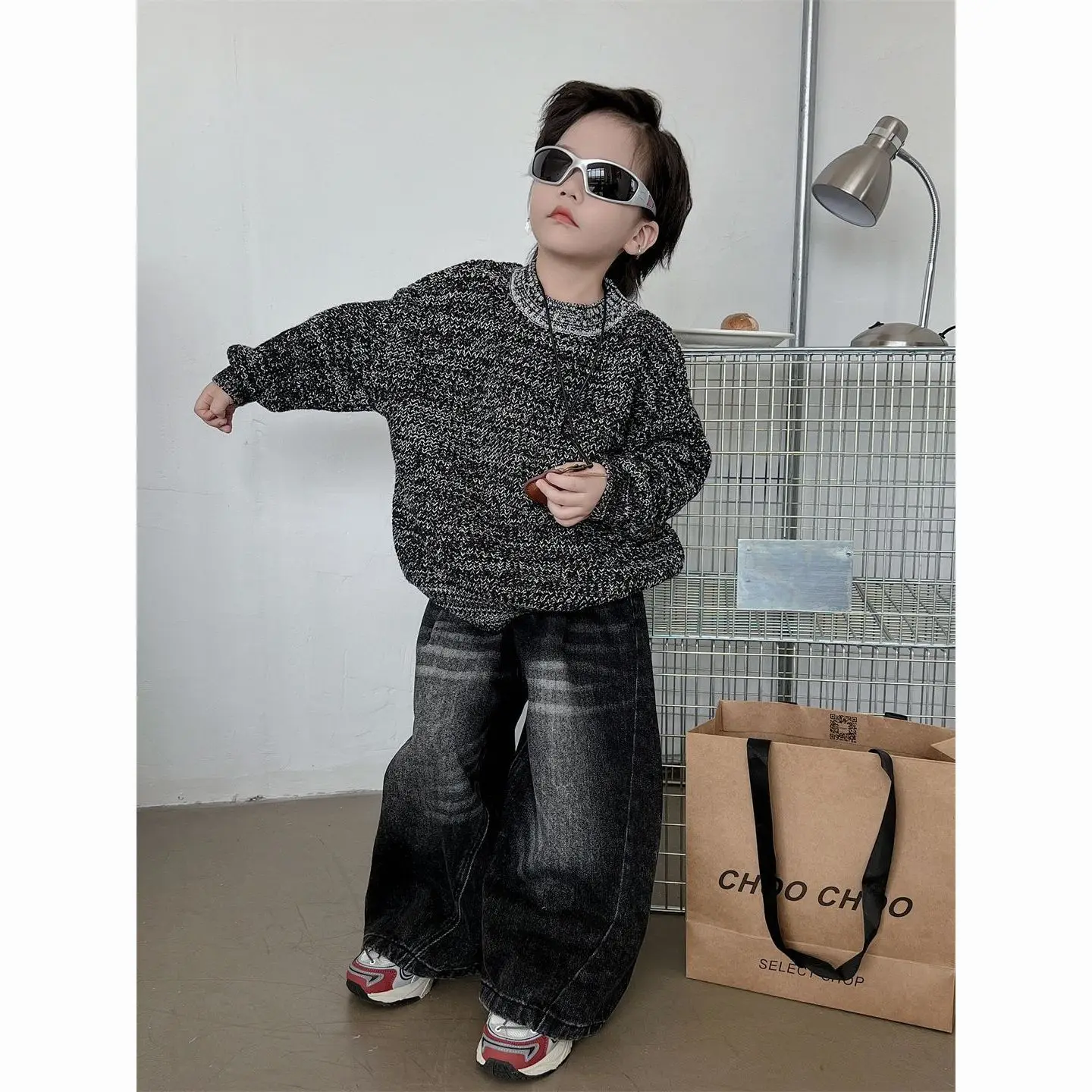 Kids Pants New Cool Boy Ripped Jeans Simple Style Autumn Fashion Causal