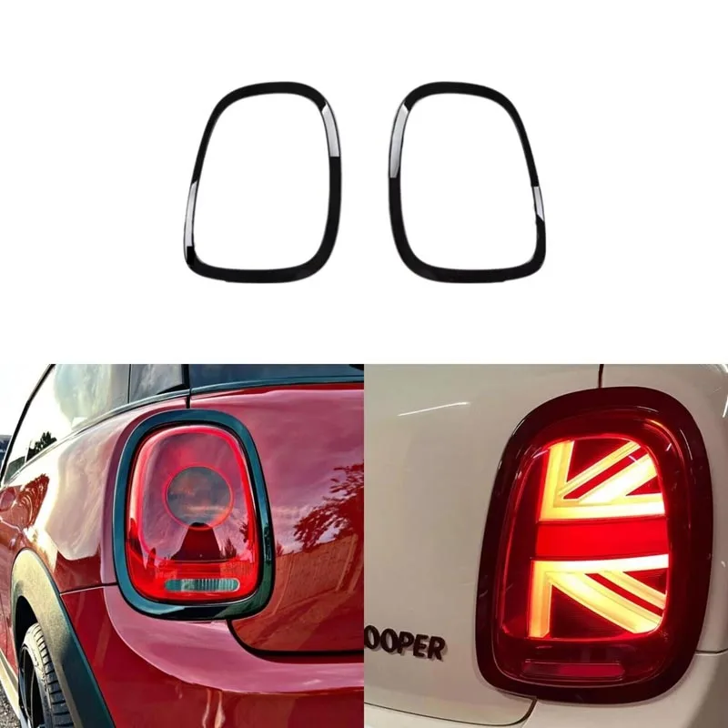 

For Mini Gen 3 Cooper S JCW F55 F56 F57 Rear Replacement Taillight Trims Piano Gloss Black