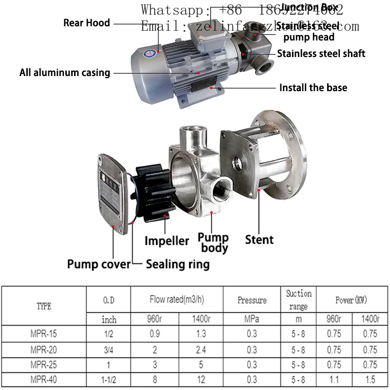 Sanitary Food Grade Stainless Steel Flexible Impeller Pump for Viscous Liquid Transfer CIP Heavy Duty Industrial Pro