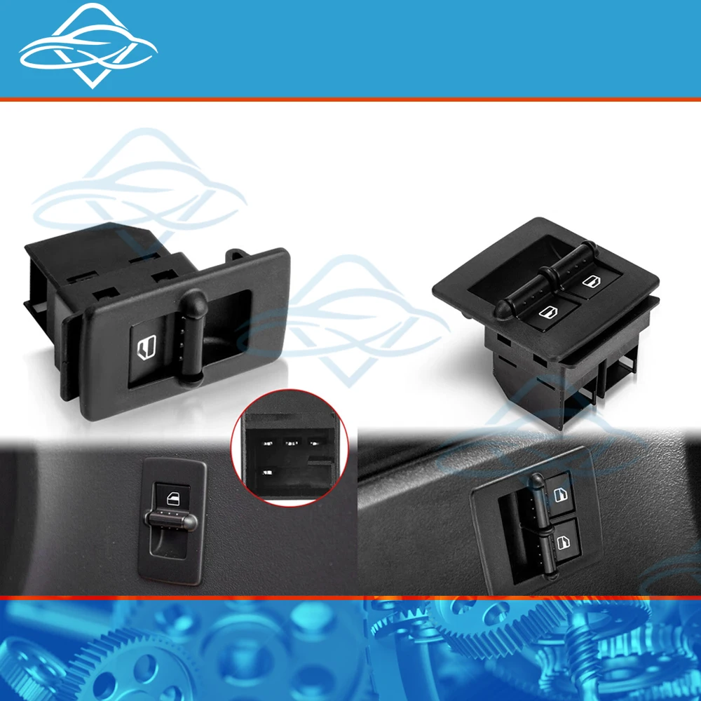 مفتاح نافذة جديد يسار/يمين لـ 1998-2010 VW Volkswagen Beetle 1C0959851 1C0959851A 1C0959855 1C0959855A 1C0959527 #6