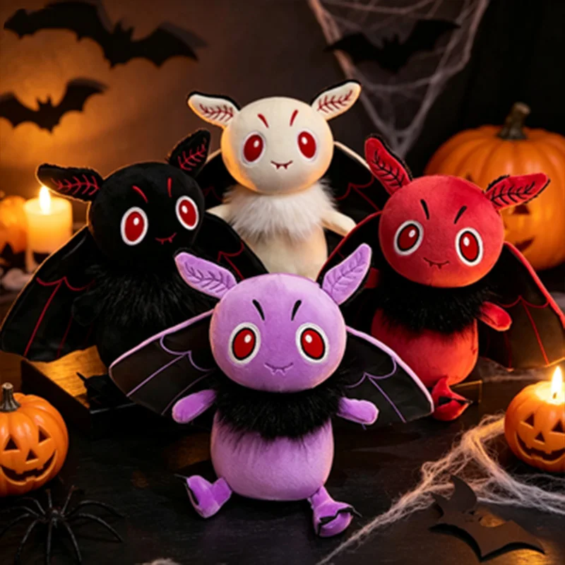 Bat Moth Plush Toy Horror Bat Moth Man Stuffed Doll Soft Cartoon Plushie Halloween Home Decoration Collectible Gift forKid Adult - view 2