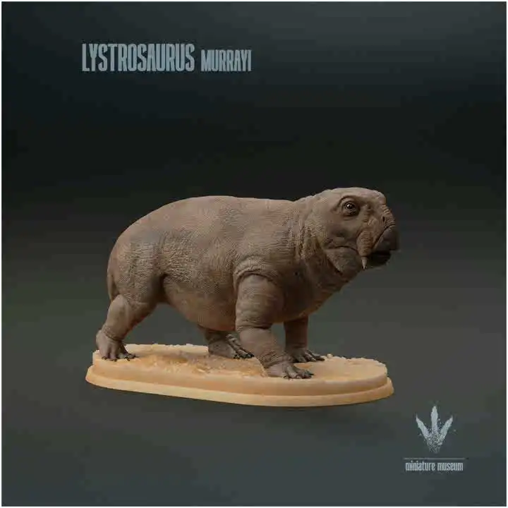 لعبة نموذج Lystrosaurus ، حيوان ما قبل التاريخ القديم ، الجسيمات الصغيرة ، GK تخصيص مشهد العلاج ، 1:15 6 سنتيمتر