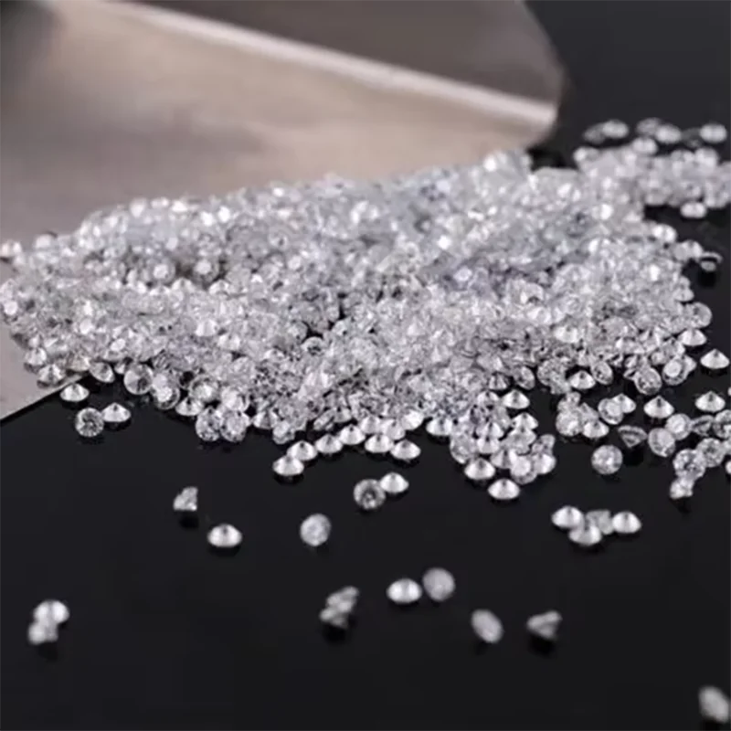 

AEAW 0.9mm~3mm 10 PCS EF VS Round Brilliant Cut Man Make Rough CVD Lab Grown Diamond Melee HPHT Loose Stones