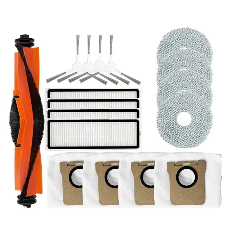 

YCOC-Replacement For Robot Vacuum X20 + / X20 Plus Parts Accessories Main Side Brush Hepa Filter Mop Cloth Dust Bag