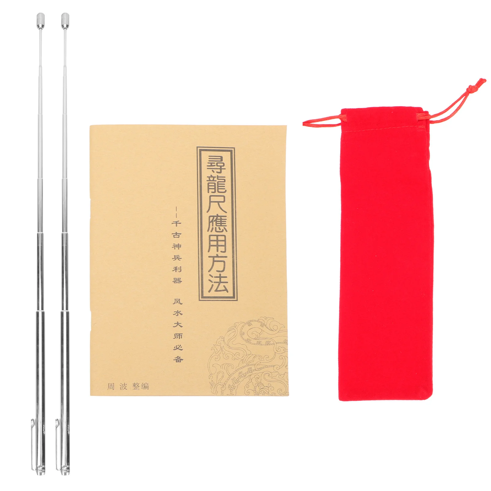 

1Pair Telescopic Stainless Steel Dowsing Rods Adjustable Metal Divining Rods Flexible Water Gold Treasure
