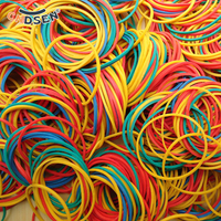 100/200/500Pcs Colorful Elastic Rubber Bands School Office Home Industrial Package Rubber Band High Elasticity