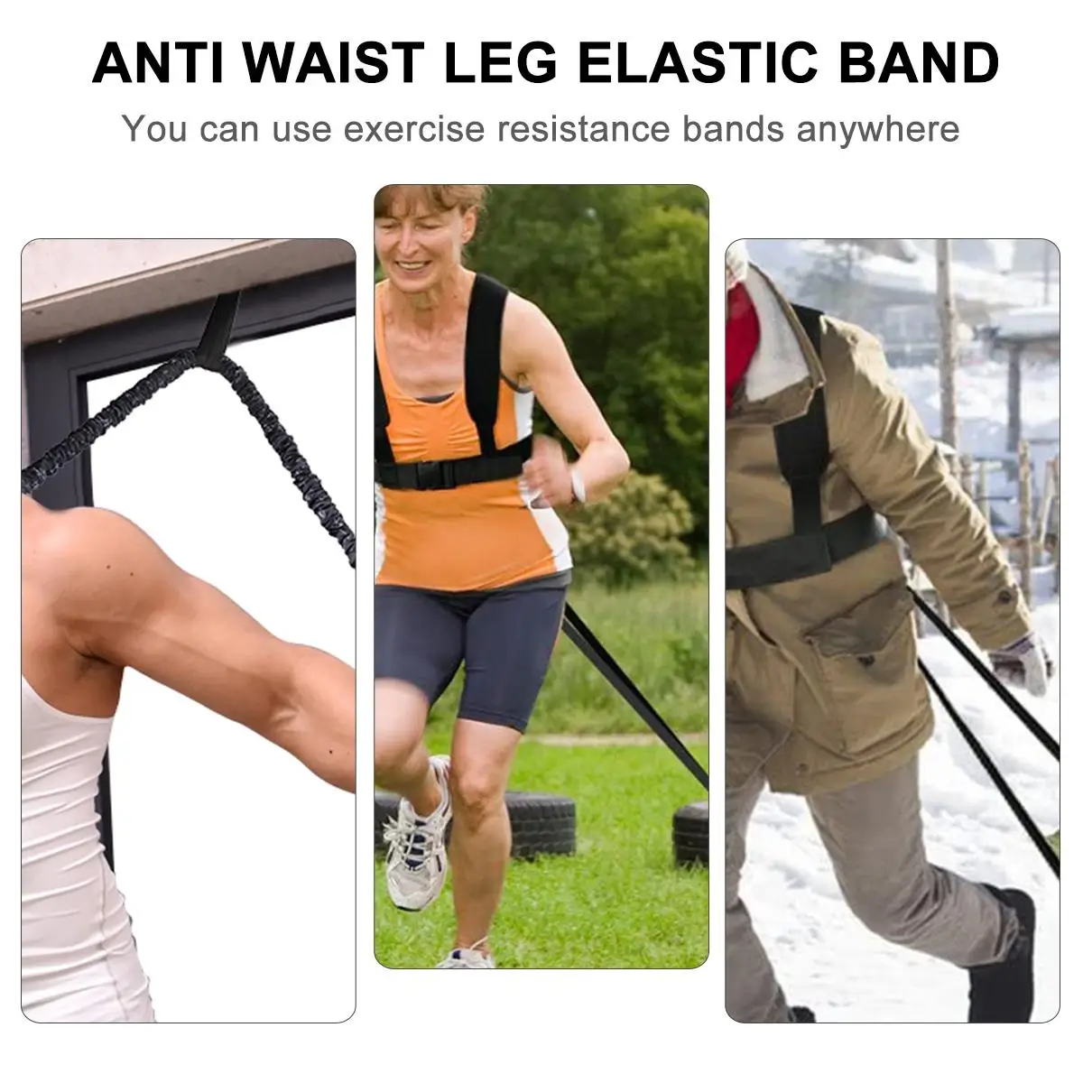 

Elastic Resistance Rope Bands Exercise Training Indoor Ropes Fitness Weaving Yoga Child