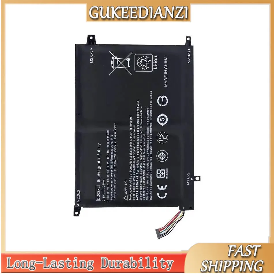 

Laptop Battery DO02XL 33Wh For HP Pavilion Tpn-I122 210 G1 10-N100 10-N121TU X2 10 Hstnn-LB6Y Hstnn-DB7E