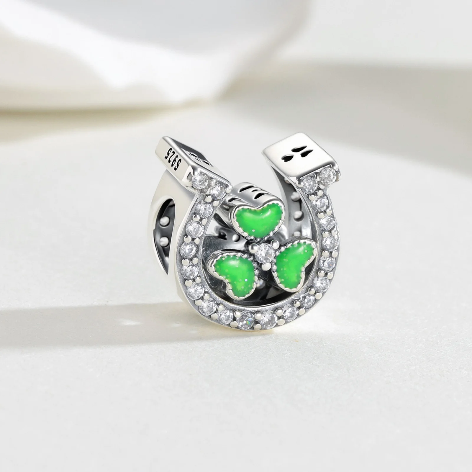 New 925 Sterling Silver St. Patrick's Day Charms Irish & Lucky Pendants Fit Original Bracelets DIY Jewelry Making For Women Gift - view 4