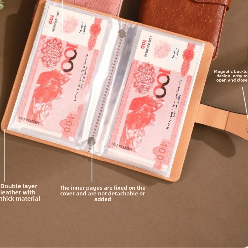 ワニ柄100枚封筒貯金チャレンジ 防水貯金チャレンジシート 再利用可能な貯金フォルダ