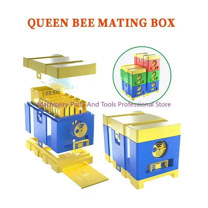 Durable and stackable plastic mating box for beekeeping