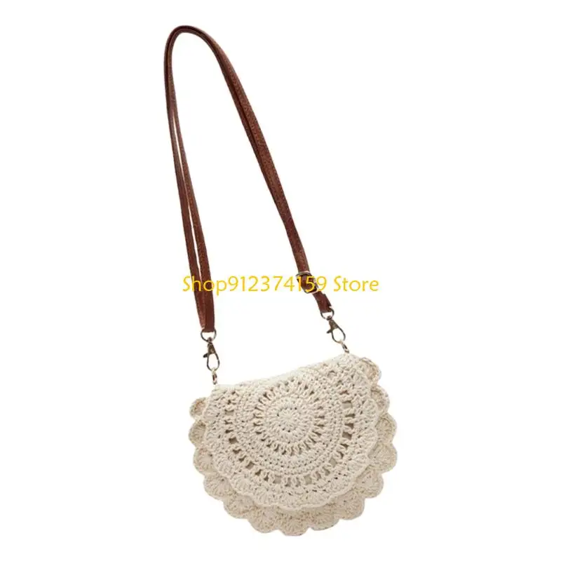 

G5AE Women Crossbody Bag Summer Beach Shoulder Bag Straw Clutches Purse Woven Handbag