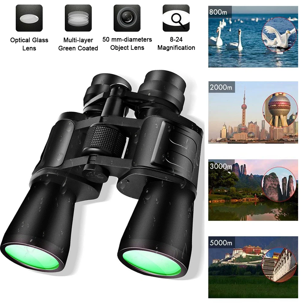 

Binoculars Telescope HD 90x90 Professional Powerful High Magnification Long Range Portable Bak4 Prism For Camping Hunting