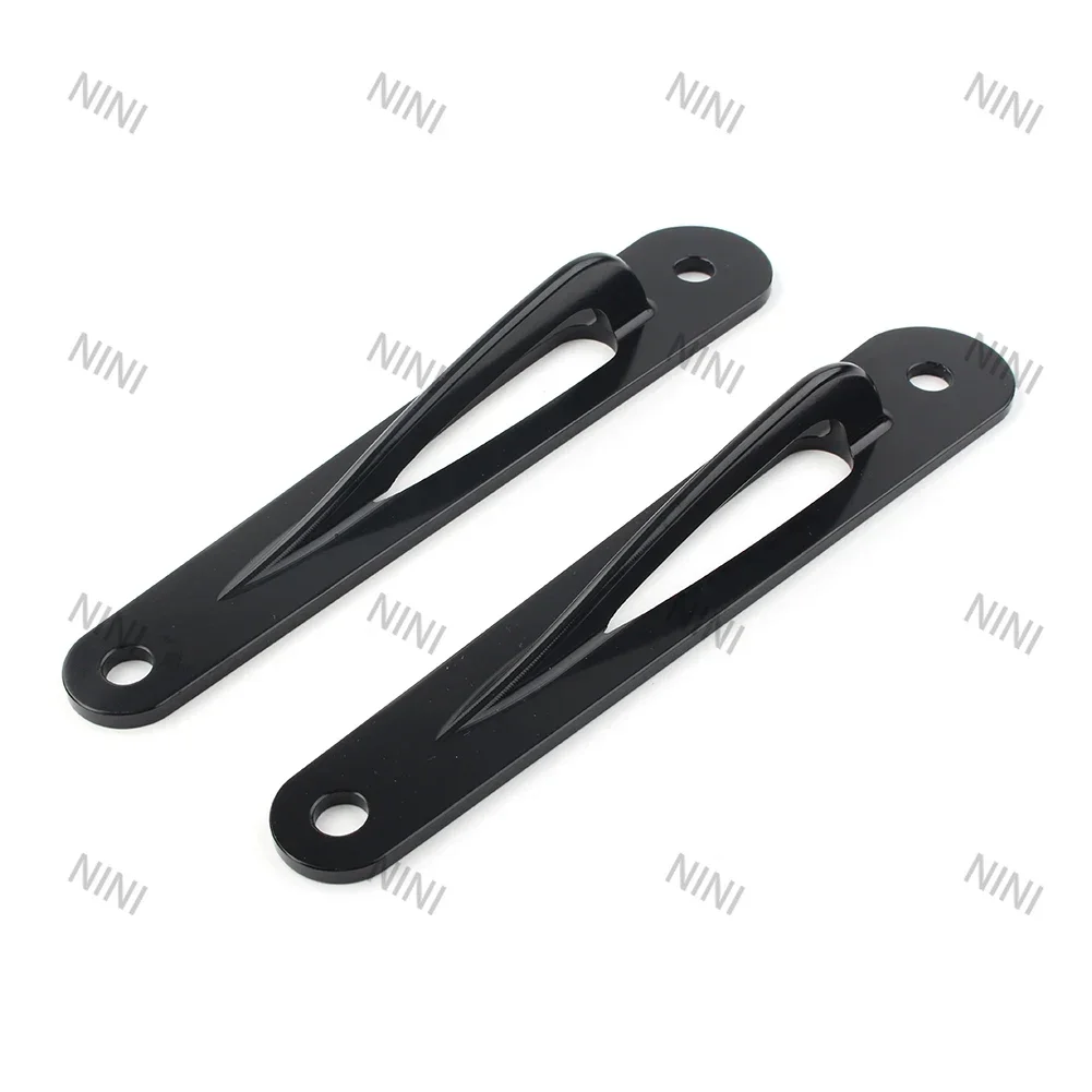 

Motorcycle For Harley Electra Glides 1983-2013 & Touring Road Kings 1994-2020 Black Custom Tie-Down Brackets Teardrop