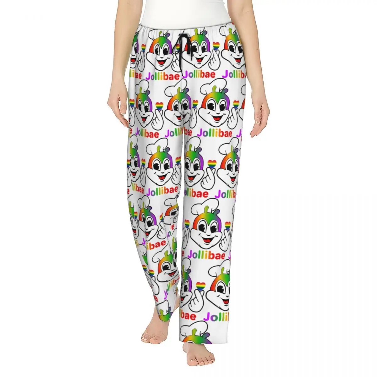 

Женские пижамные брюки Custom JOLLI BAE PRIDE JOLLIBEE с карманами для дома и сна