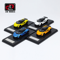 LCD 1:64 White 600LT Orange Blue 600lt alloy car model