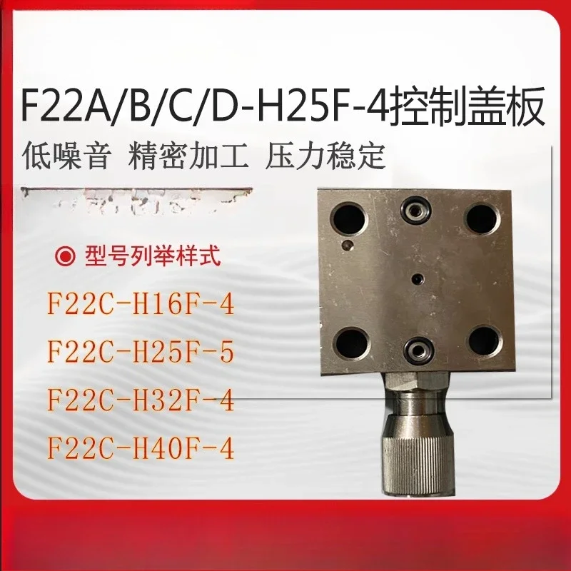 Pressure regulating and overflow pressure valve Two-way logic oil cutting hydraulic baler Sliding core insert F21 cover plate