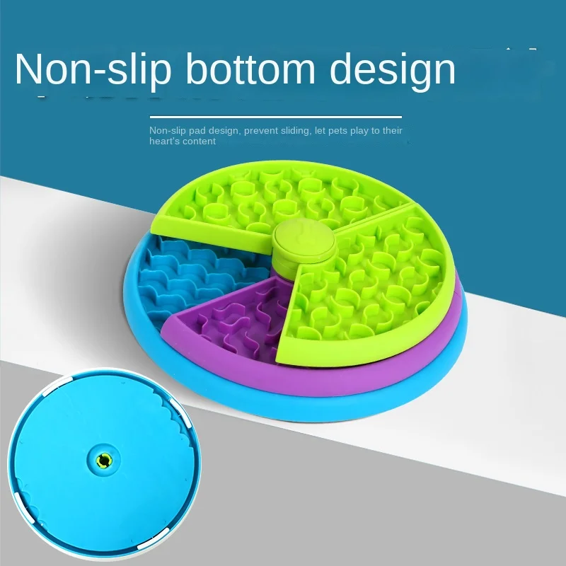 3 Layers Slow Feeder Puzzle Dog Bowls Assemble Slow Eating Bowl for Dogs Non-slip Interactive Dog Puzzle Game