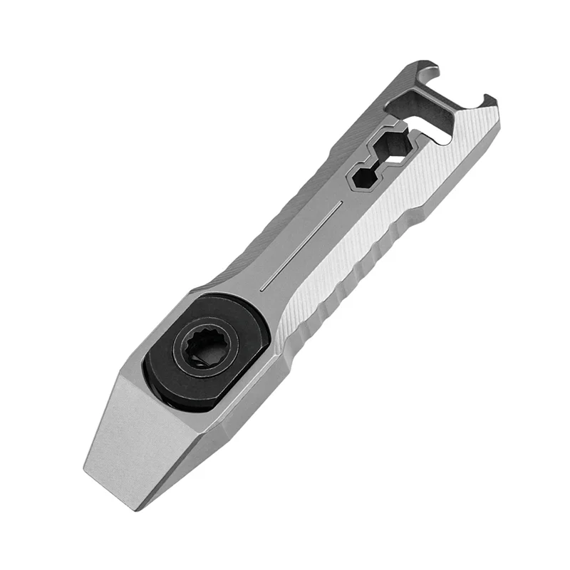 

Screwdriver Bottle Opener Adjustable Wrench Titanium Alloy Pry Bar Multifunctional Crowbar Outdoor Portable-[A53I]