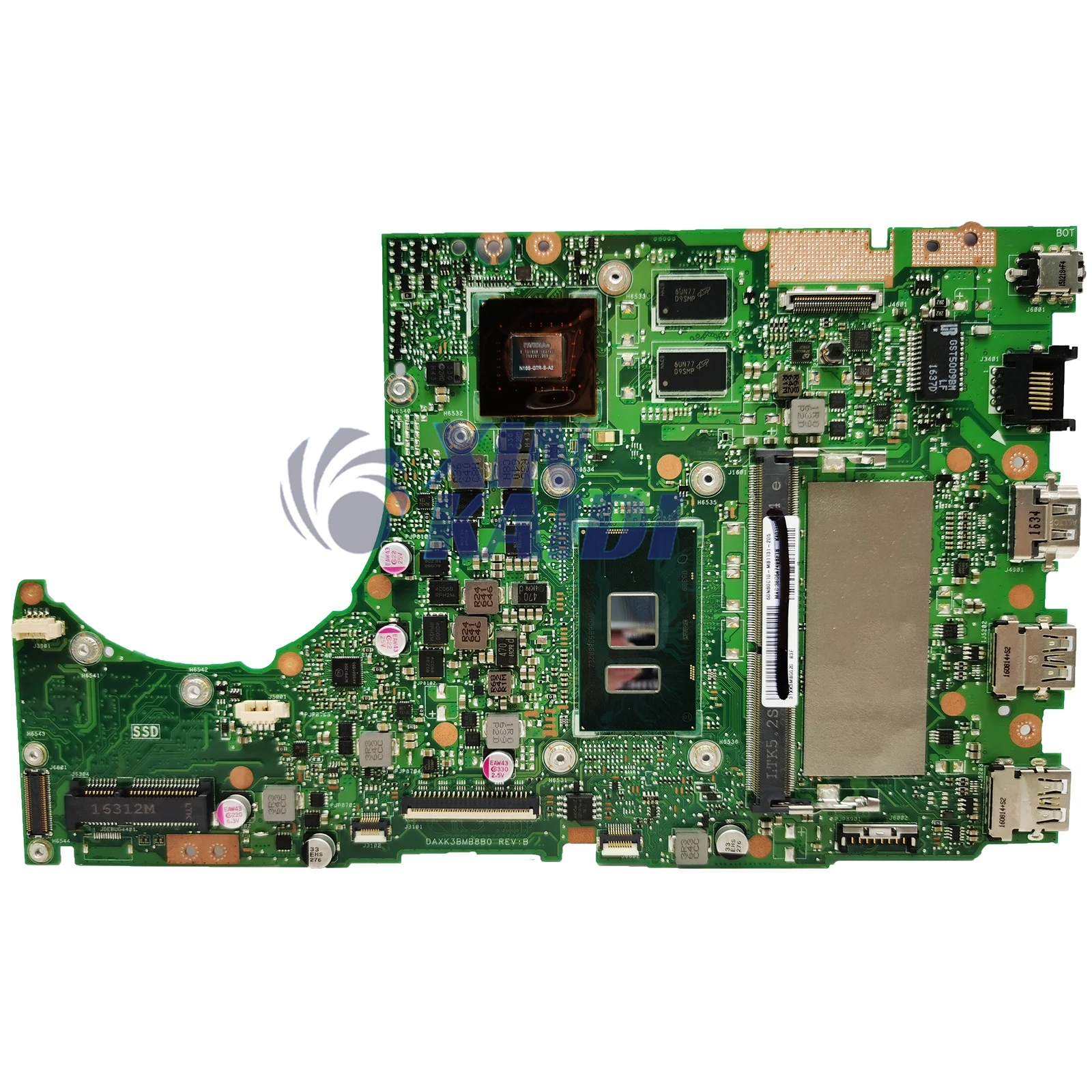 Imagem -02 - Placa-mãe Portátil para Asus K401ub K401u A401u K401uqk A401uq V401uq V401u Mainboard com 4gb 8gb de Ram i3 i5 i7 6ª 7ª Geração